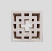 Roster Beton Minimalis Motif PLS 2 (Satu Sisi) 20 x 20 x 10 cm